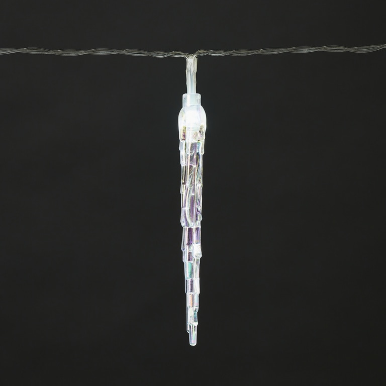 Ghirlanda luminoasa turturi, 20 LED, iluminare alb rece