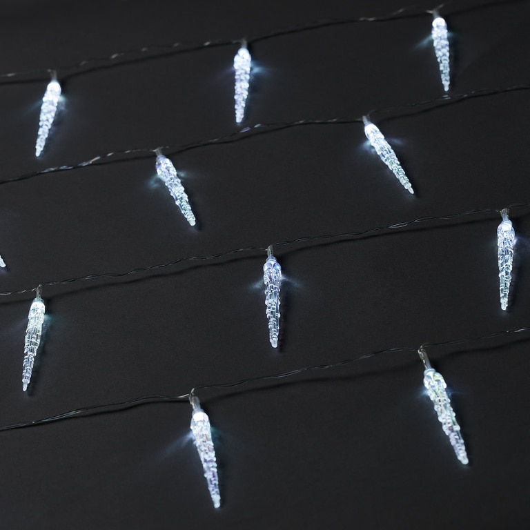 Ghirlanda luminoasa turturi, 20 LED, iluminare alb rece