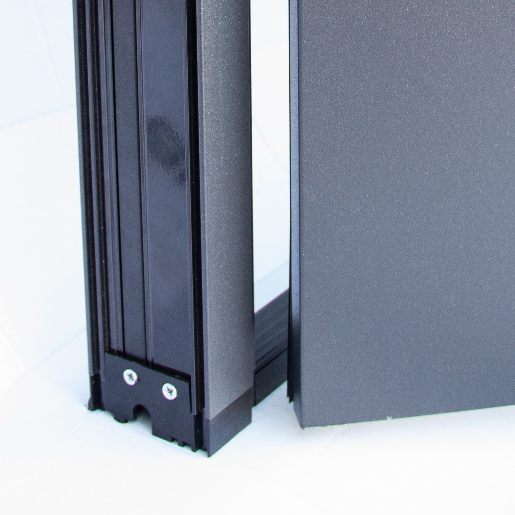 Usa de exterior pentru casa, metalica, gri, stanga, 205 x 88 cm  Fortia Cecina