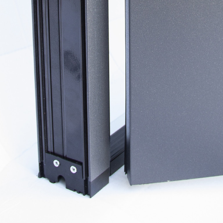 Usa de exterior pentru casa, metalica, gri, stanga, 205 x 88 cm  Fortia Cecina