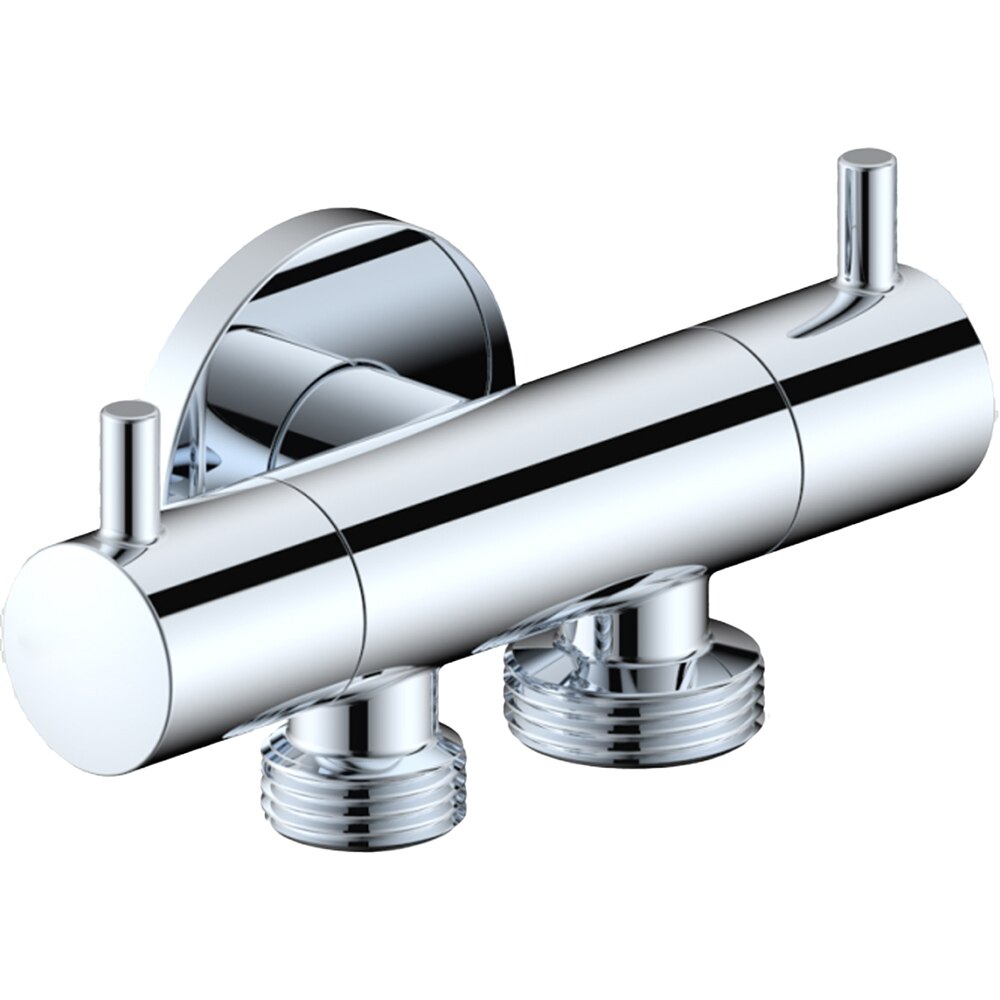 Robinet coltar KRUGER KR-DBL-12-12-34, 1/2" x 1/2" x 3.4", alama, argintiu