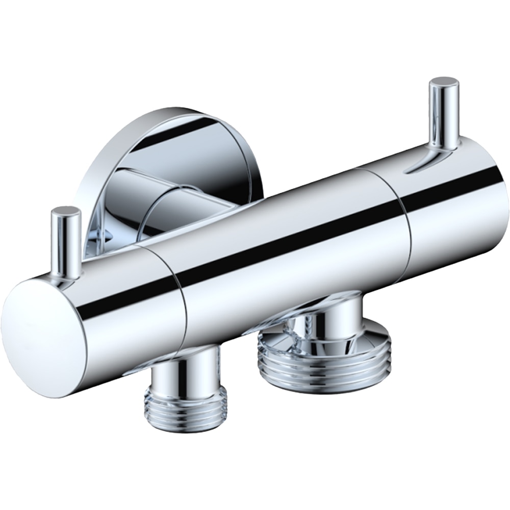 Robinet coltar KRUGER KR-DBL-12-38-34, 1/2" x 3.8" x 3.4", alama, argintiu