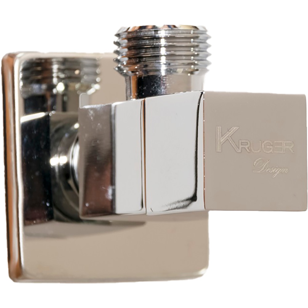 Robinet coltar KRUGER KR-CUB-12-12, 1/2" x 1.2", alama, argintiu