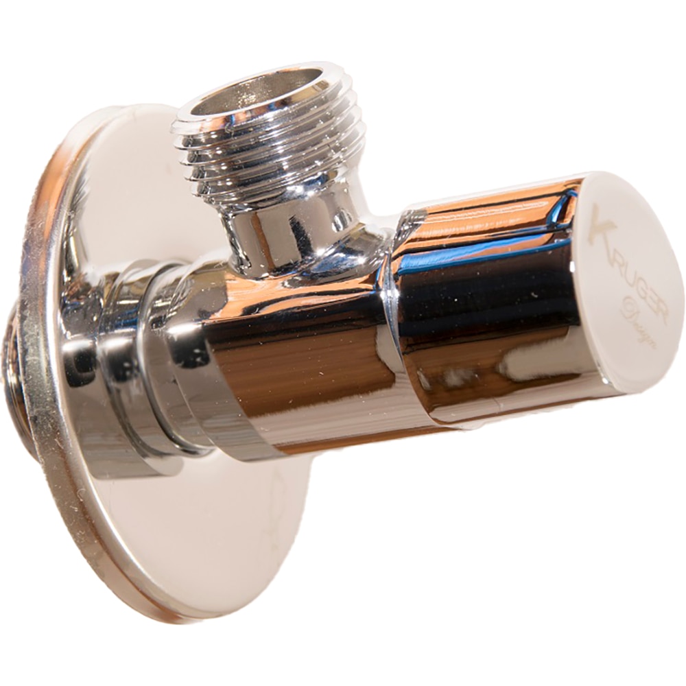 Robinet coltar KRUGER KR-TRI-12-12, 1/2" x 1.2", alama, argintiu