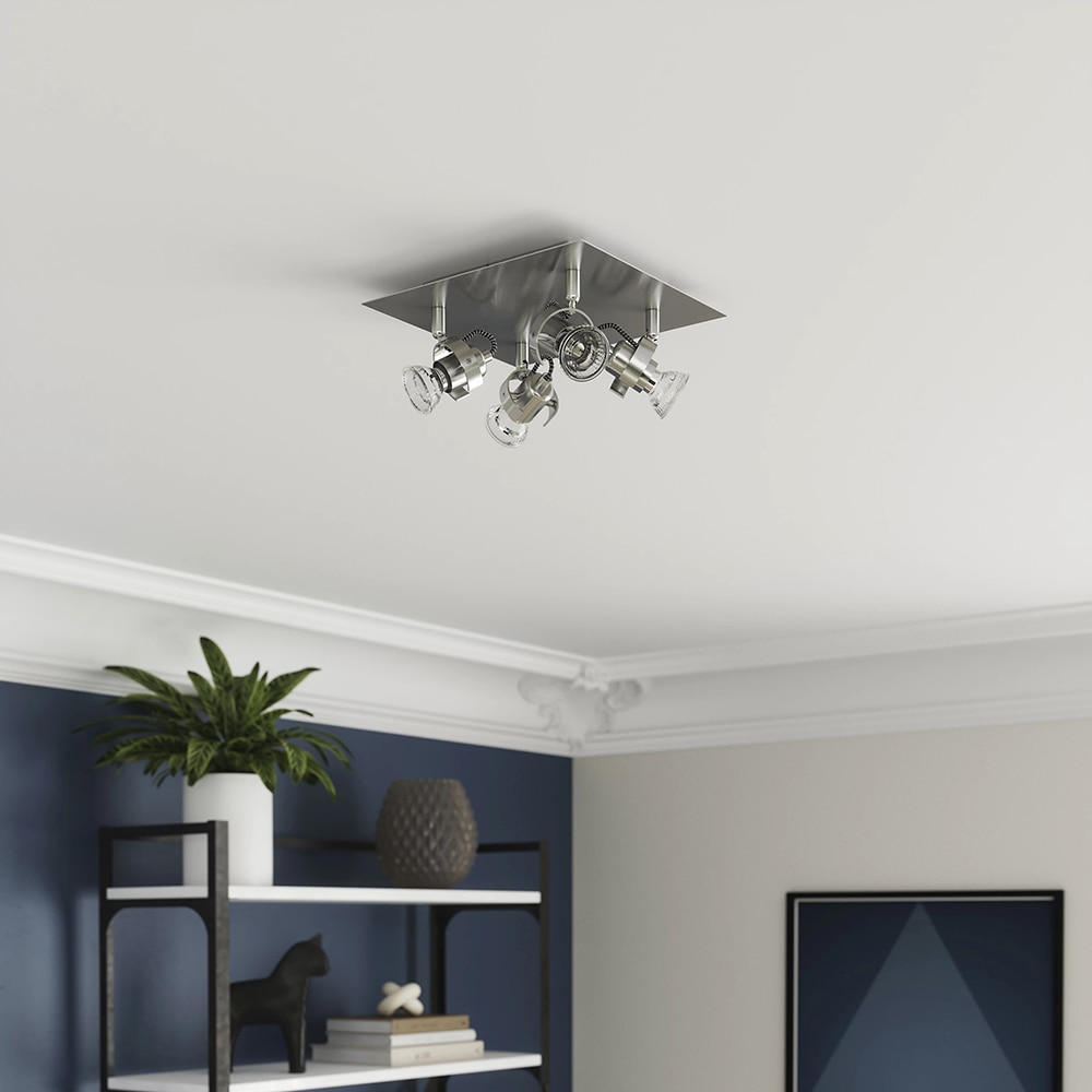 Spot LED Arachne GOODHOME, 4 becuri GU10, 5W, crom