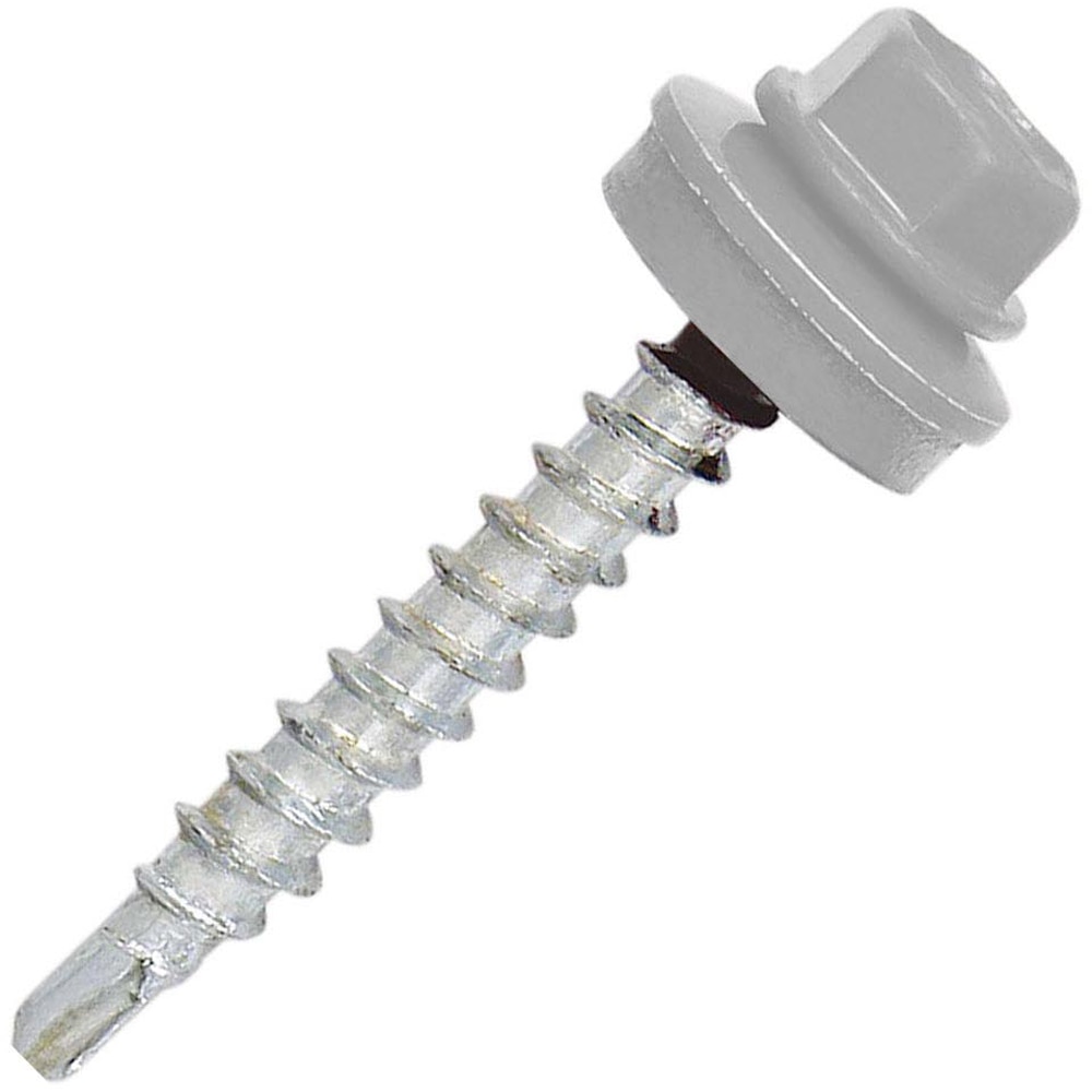 Surub DIN 7504K-R+EPDM, 4.8 x 35 mm, RAL 9006, vrac