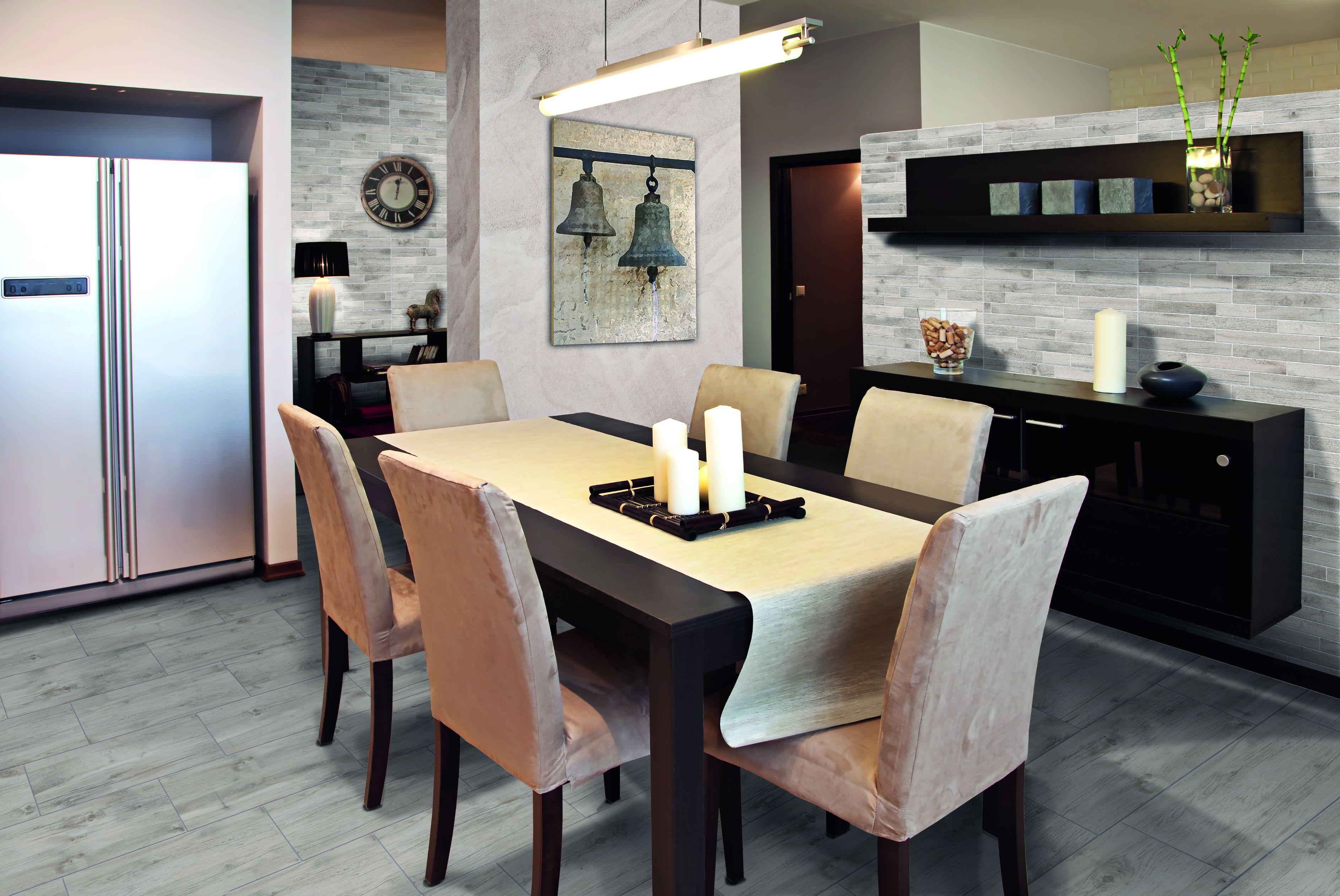 Gresie interior Dania, gri, portelanata, 62 x 31 cm, 1,54 mp/cutie