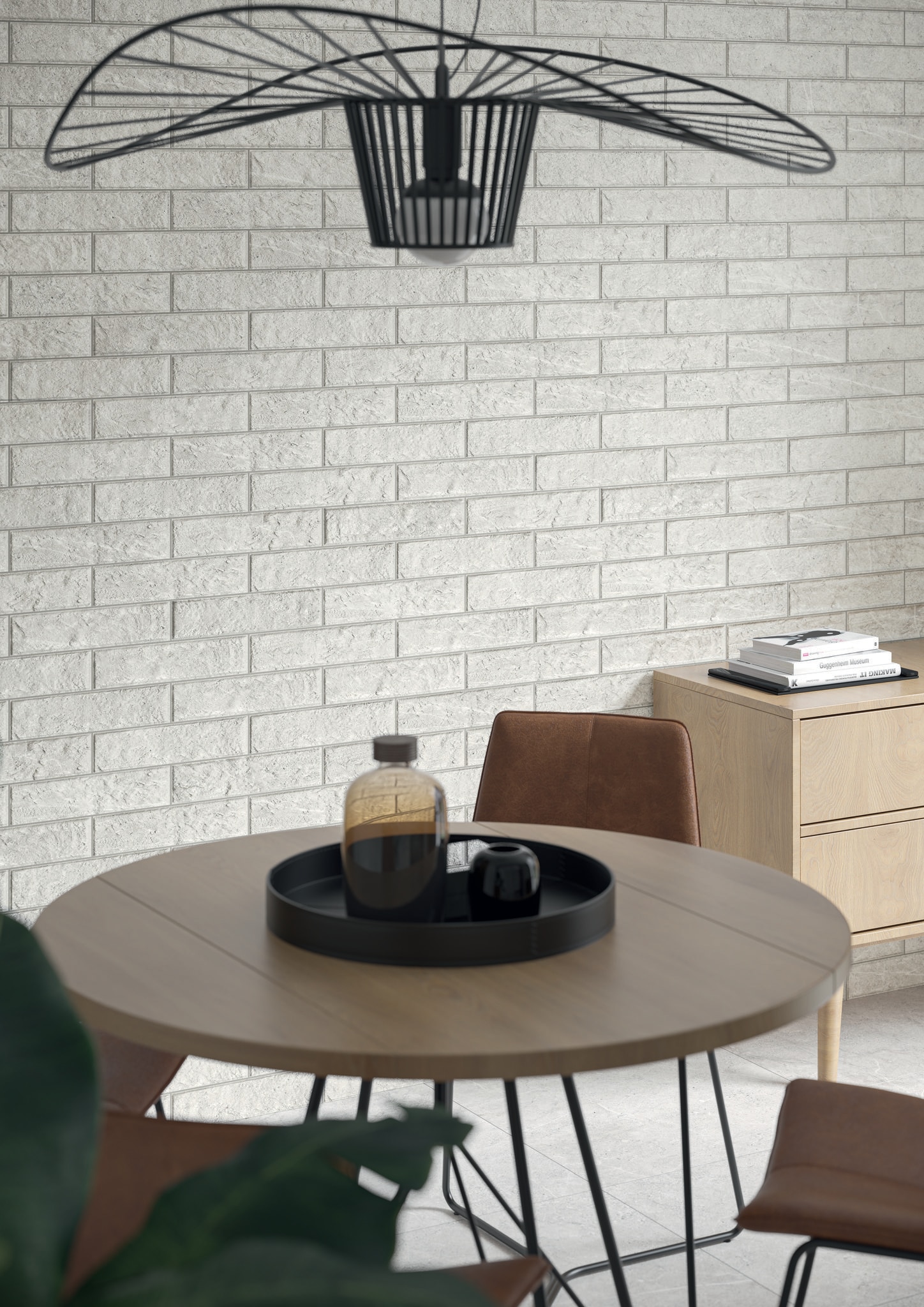 Placare murala Cerrad, alb, gresie, 0.48 mp/cutie