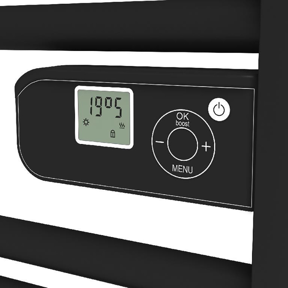 Calorifer electric GOODHOME, 54.5x98cm, 500W, negru