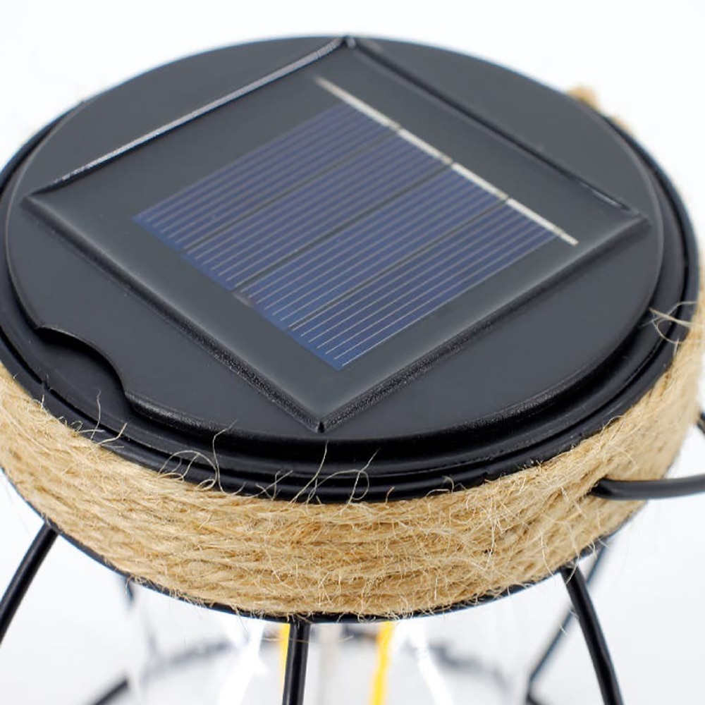 Felinar de masa solar, 0.06 W, 5 lumeni, IP44, 3000K, metal, negru