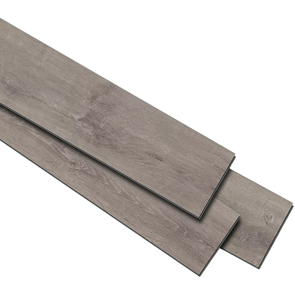 Parchet vinil compozit GOODHOME Mambo, 121.92 x 17.78 cm, 2.17 mp, gri deschis