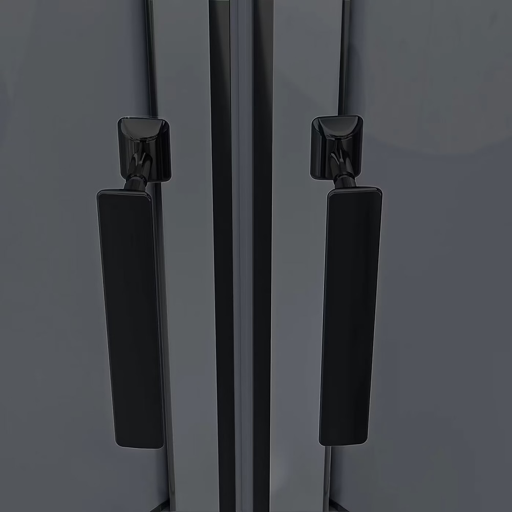 Cabina de dus cu hidromasaj GOODHOME Beloya, 90 x 90 x 220 cm, sticla securizata 6mm, profil negru