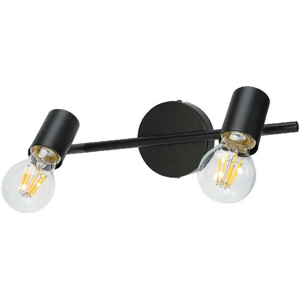 Spot dublu GOODHOME Ghlin Mblk, 8.6W, negru