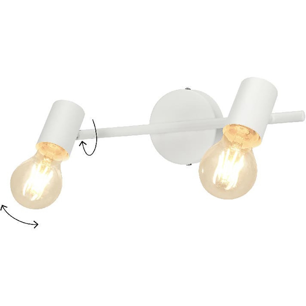 Spot dublu GOODHOME Mwht, 8.6W, E27, alb