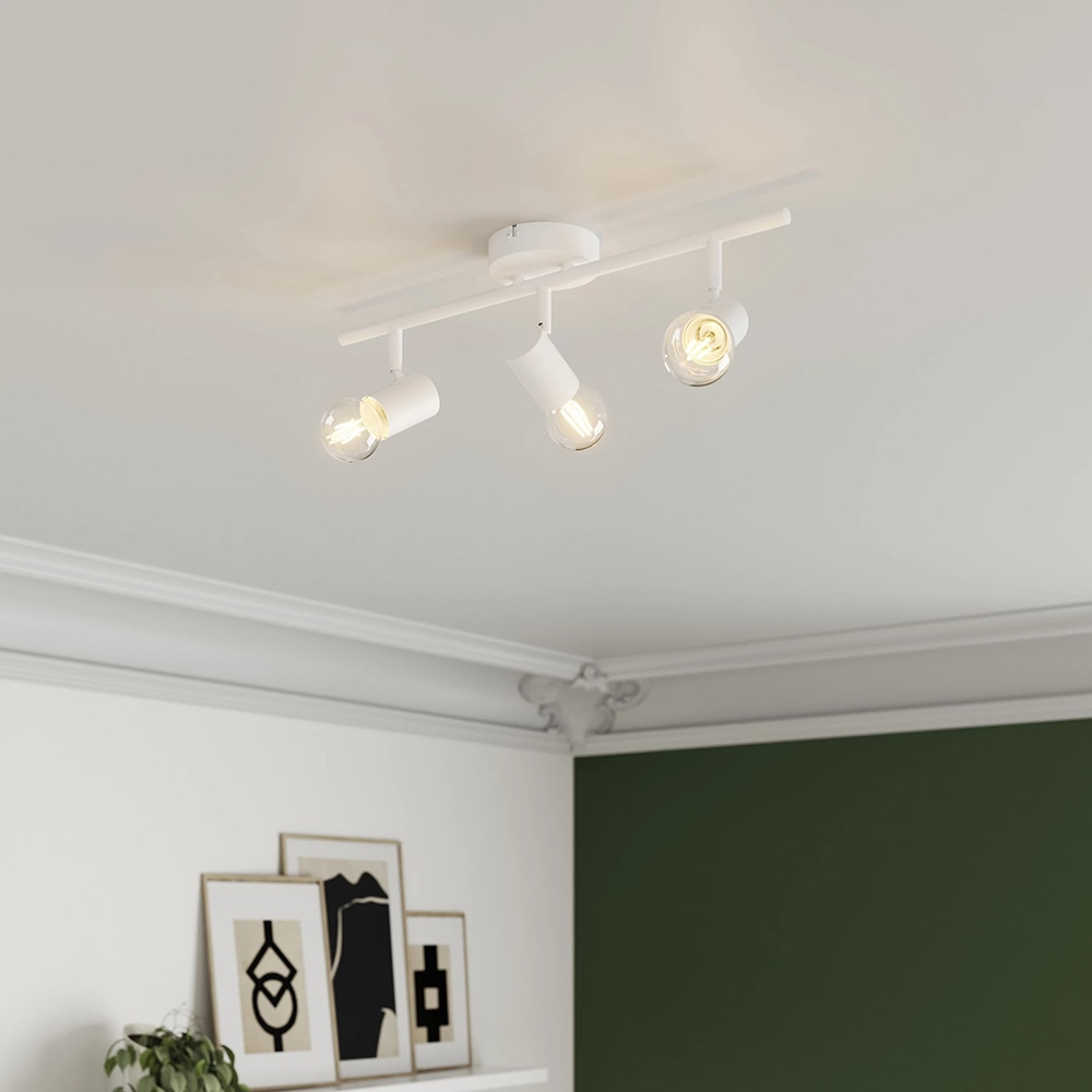 Spot LED Ghlin GOODHOME, 3 becuri E27, 8.6W, alb