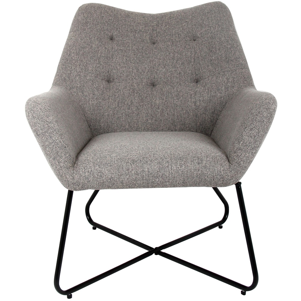 Fotoliu Turio, 86.5 x 80 x 75 cm, panza, gri