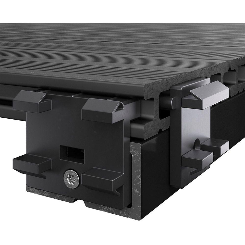 Set 40 cleme WPC terminatie Neva KLIKSTROM, otel,  argintiu