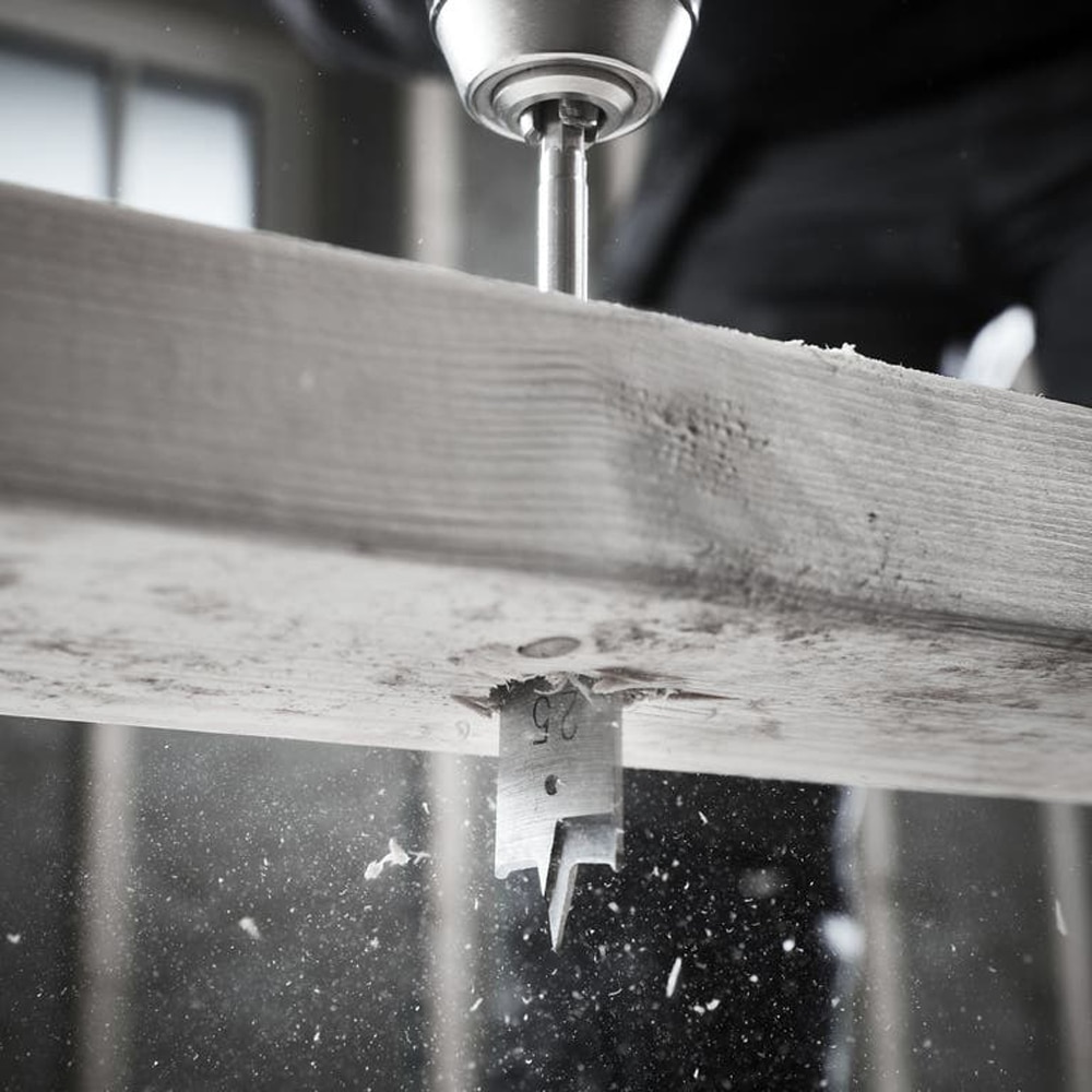 Burghiu plat lemn Erbauer, 16 x 152 mm