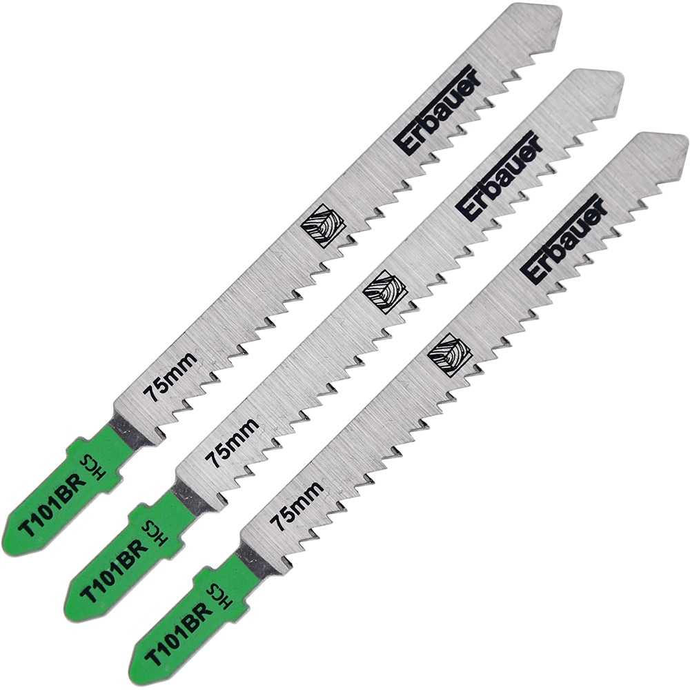 Lame lemn fierastrau pendular ERBAUER T101BR, 75mm, 3buc
