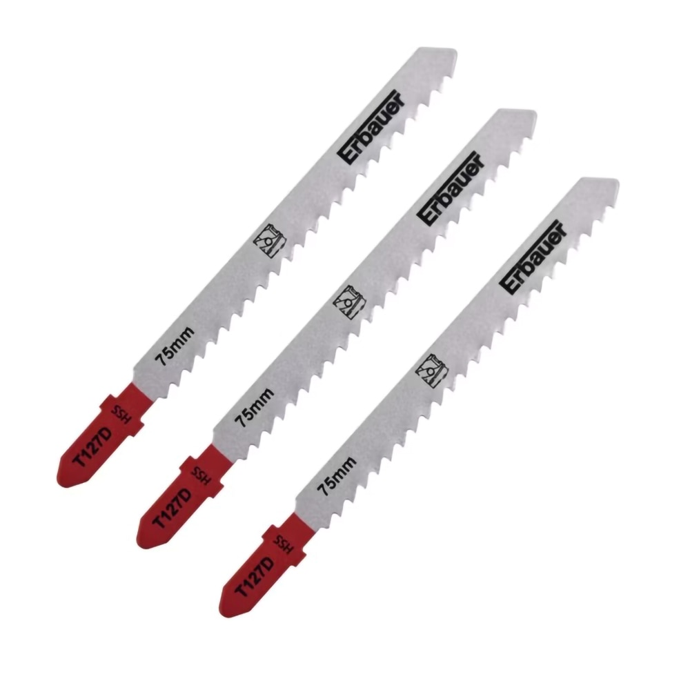 Lame fierastrau Erbauer T127D, pentru aluminiu, 3-15 mm, 3 buc