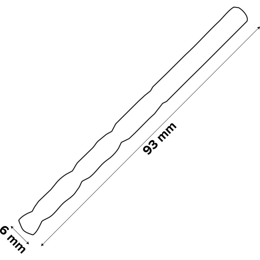 Burghiu metal Erbauer M35, 6 x 93 mm