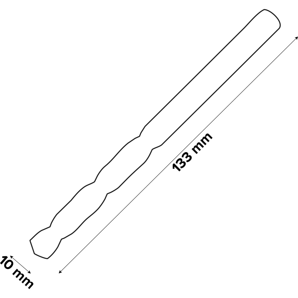 Burghiu metal Erbauer M35, 10 x 133 mm