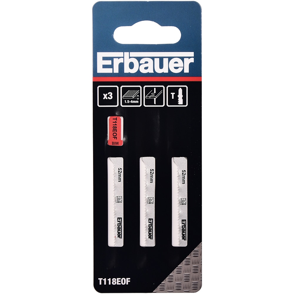 Lame metal fierastrau pendular ERBAUER T118EOF, 75mm, 3buc