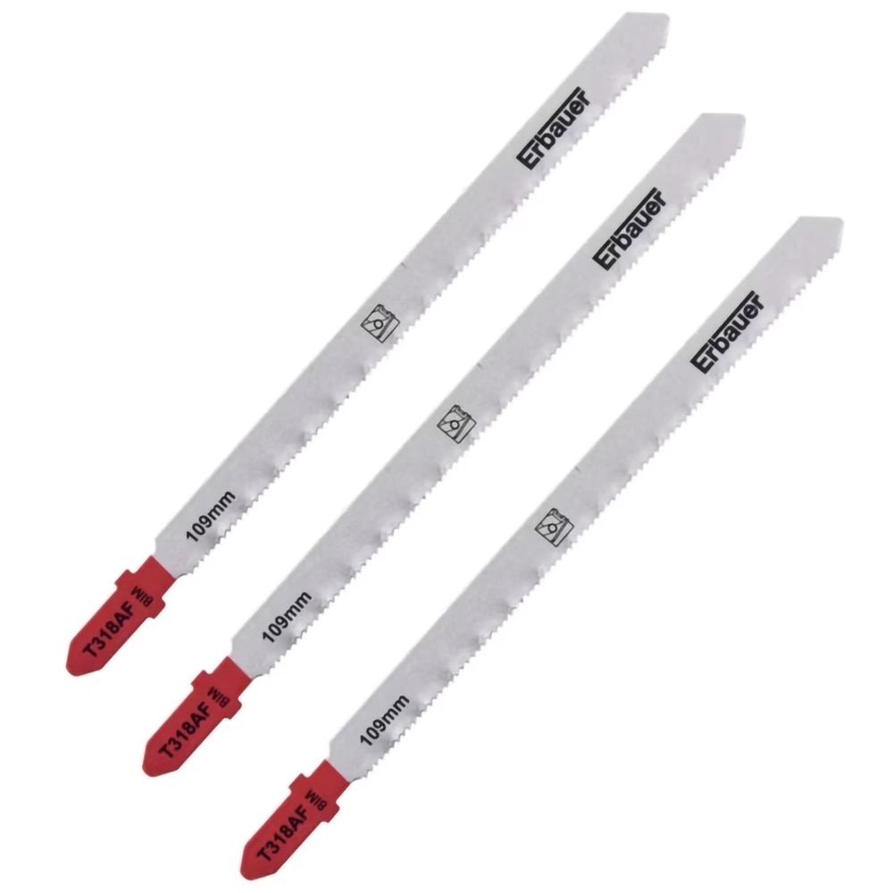 Lame fierastrau Erbauer T318AF, pentru metal subtire, 1-3 mm, 3 buc