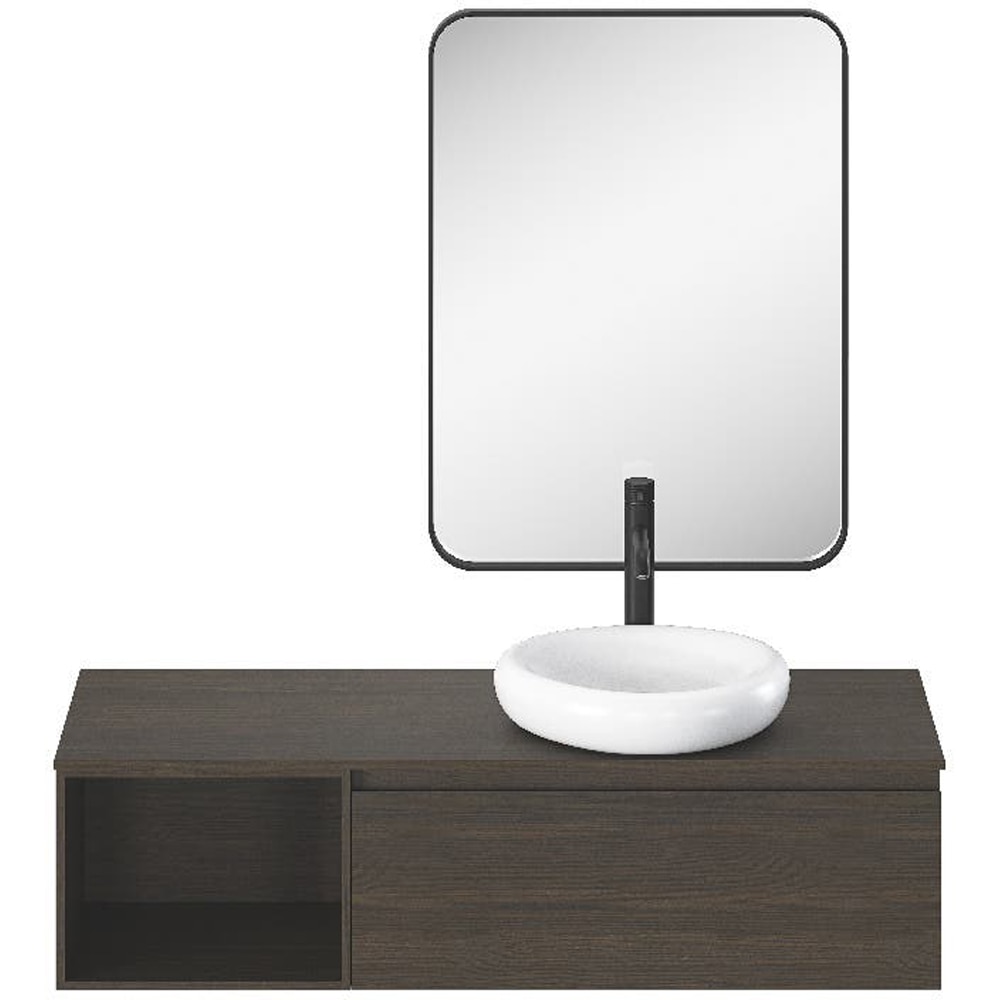 Oglinda baie GOODHOME, 60 x 80 cm, negru