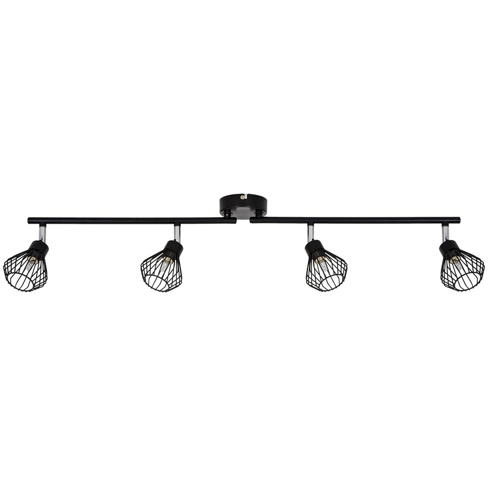 Spot LED Akiak GOODHOME, 4 becuri G9, negru