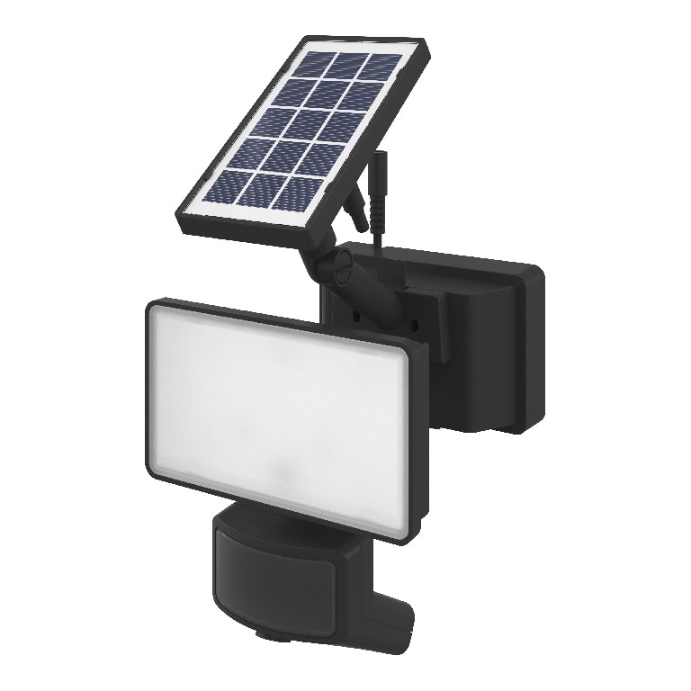 Proiector solar, negru, cu senzori, 4 W • Davern