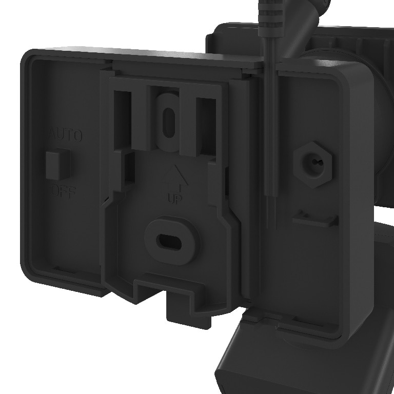 Proiector solar, negru, cu senzori, 4 W • Davern