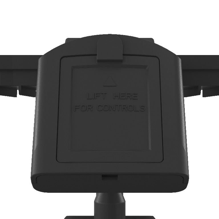 Proiector solar, negru, cu senzori, 4 W • Davern