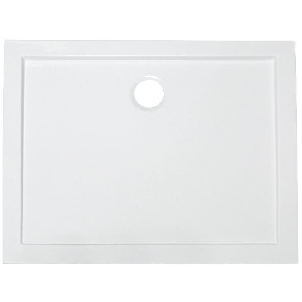 Cadita dus GOODHOME Vorma, dreptunghiulara, ABS si acril, 90 x 70 x 4 cm, alb