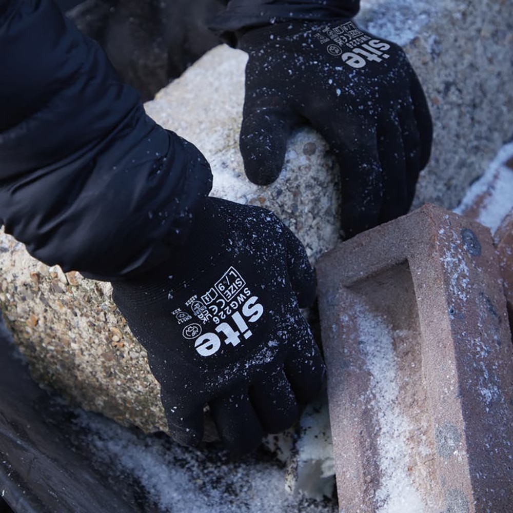 Manusi termale pentru protectie si uz general, marimea M, nitril, negru