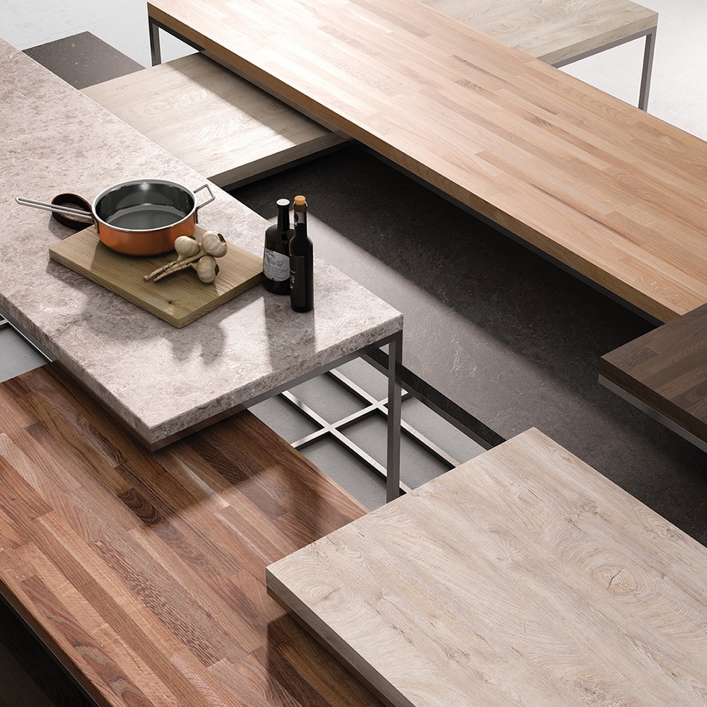 Blat bucatarie KRONOSPAN K091, PAL, 410 x 60 x 3.8 cm, maro