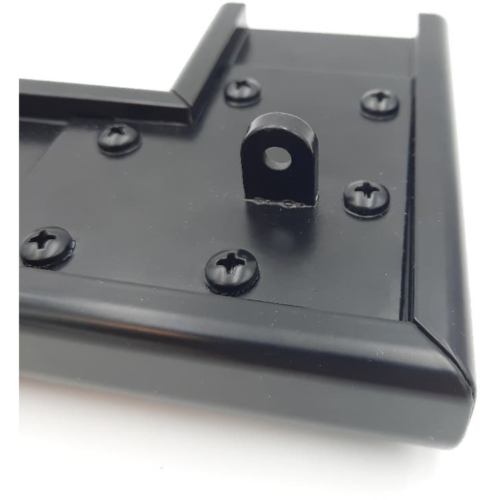 Conector colt fix la unghi de 90 Batumi, 8 x 8 cm, aluminiu, negru