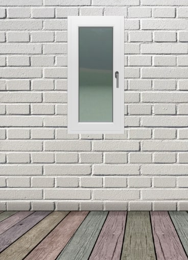 Fereastra termopan PVC, alb, 4 camere, dubla deschidere, stanga, 56X116 cm