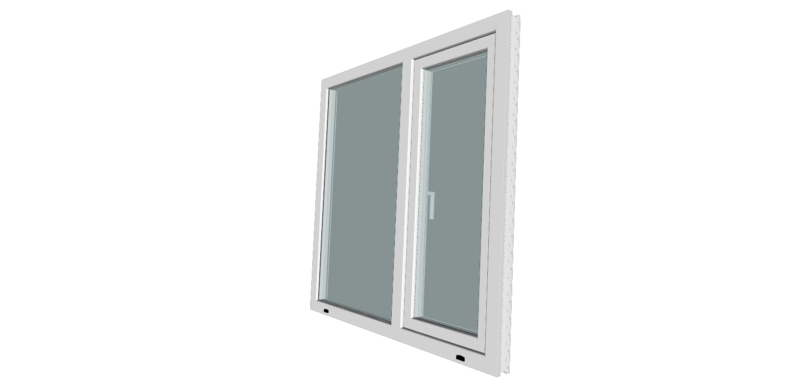 Fereastra termopan PVC, geam Clar + Low-E, alb, 5 camere, 120 x 100 cm, dreapta, dubla deschidere, fixa + oscilobatanta Gealan