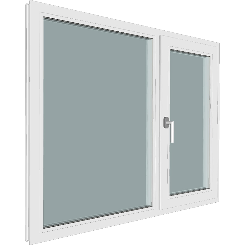 Fereastra termopan FENSTERWELT, PVC, 5 camere, 136 x 116 cm, deschidere oscilobatanta stanga, alb