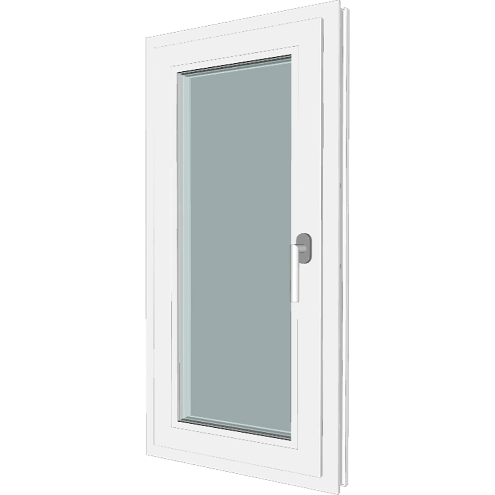 Fereastra termopan FENSTERWELT, PVC, 5 camere, 56 x 116 cm, deschidere oscilobatanta stanga, alb