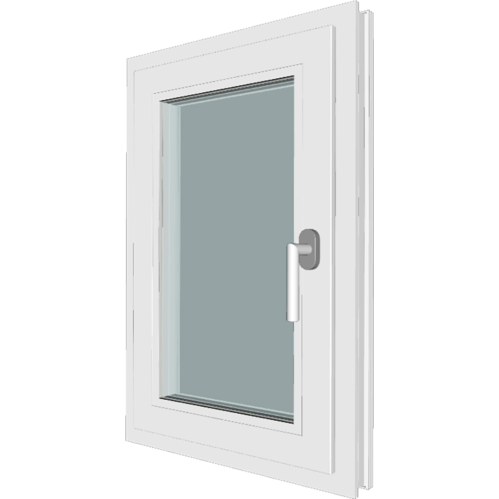 Fereastra termopan FENSTERWELT, PVC, 5 camere, 56 x 86 cm, deschidere oscilobatanta stanga, alb