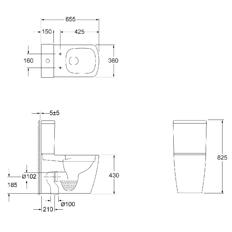 Set Wc Compact Levanna Gh