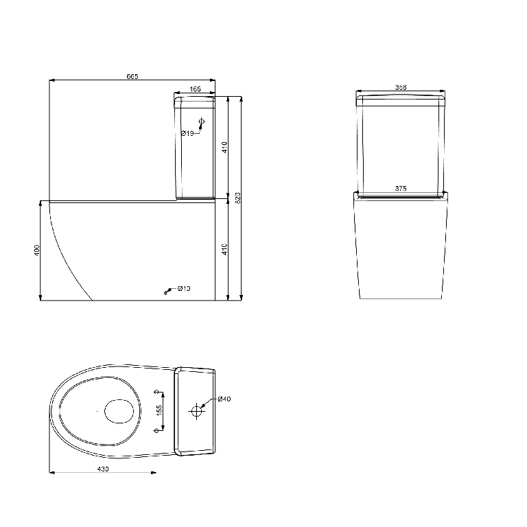 Vas WC cu capac soft close Kentia