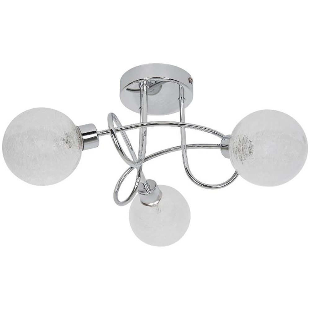 Lampa de interior GOODHOME ONNES, 3 becuri, G9, argintiu, montare tavan