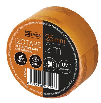 Banda adeziva reflectorizanta 2.5 cm x 2 m Portocaliu  Emos