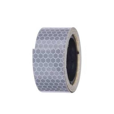 Banda adeziva reflectorizanta 2.5 cm x 2 m Alb  Emos