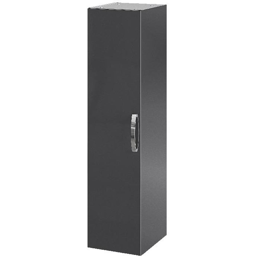 Dulap baie Aruna, 27.5 x 32 x 112 cm, gri inchis