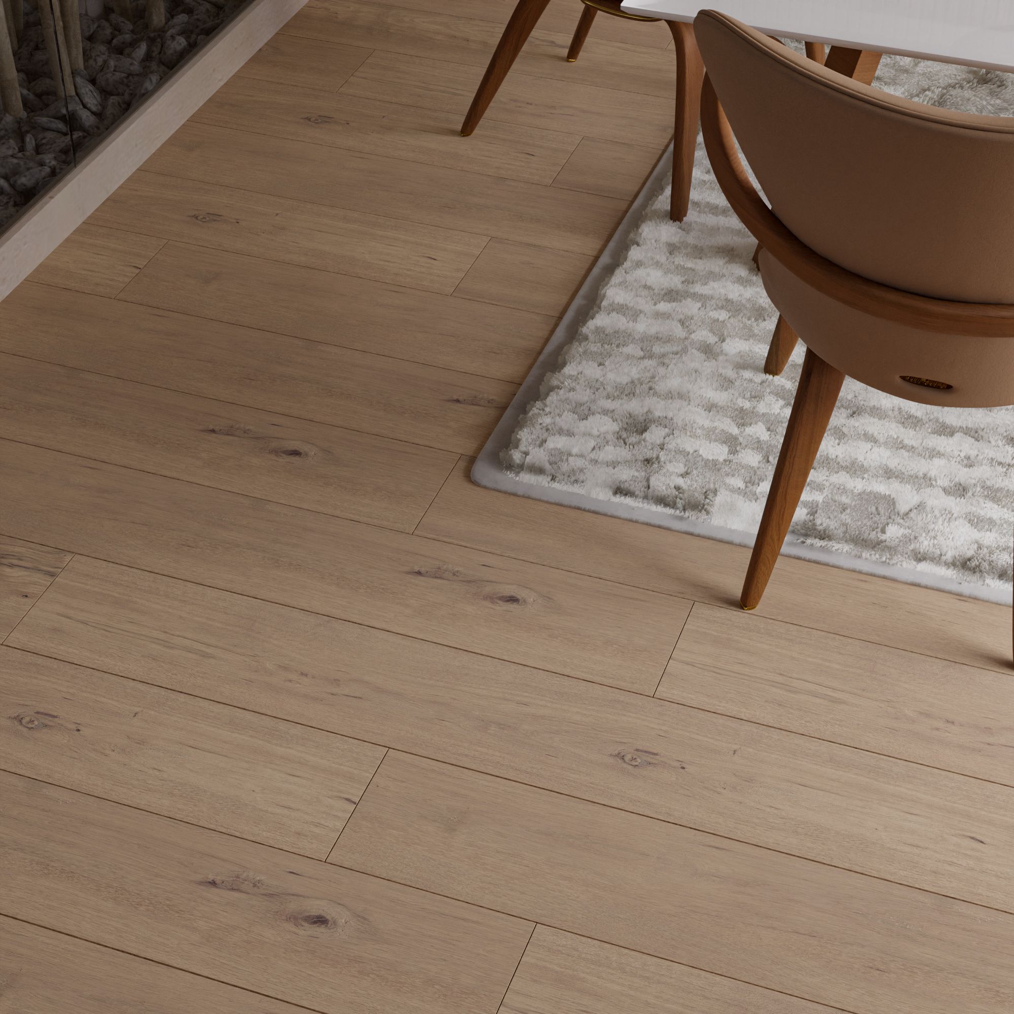 Parchet laminat V-Groove, 10 mm, stejar, HDF, AC4, 1.488 mp/cutie