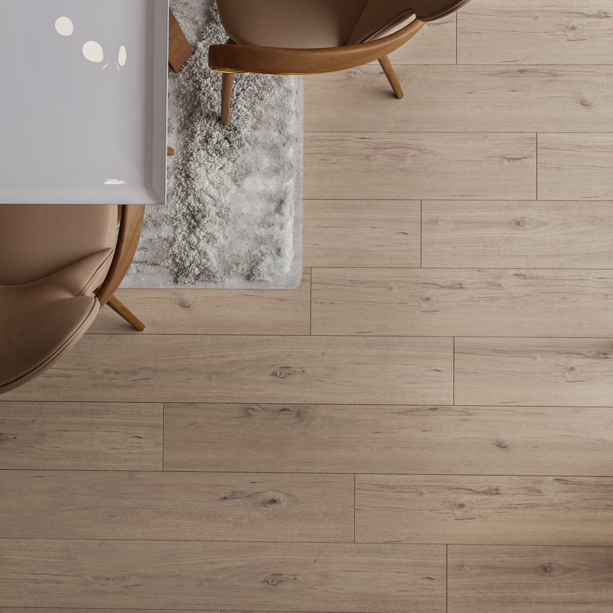 Parchet laminat V-Groove, 10 mm, stejar, HDF, AC4, 1.488 mp/cutie